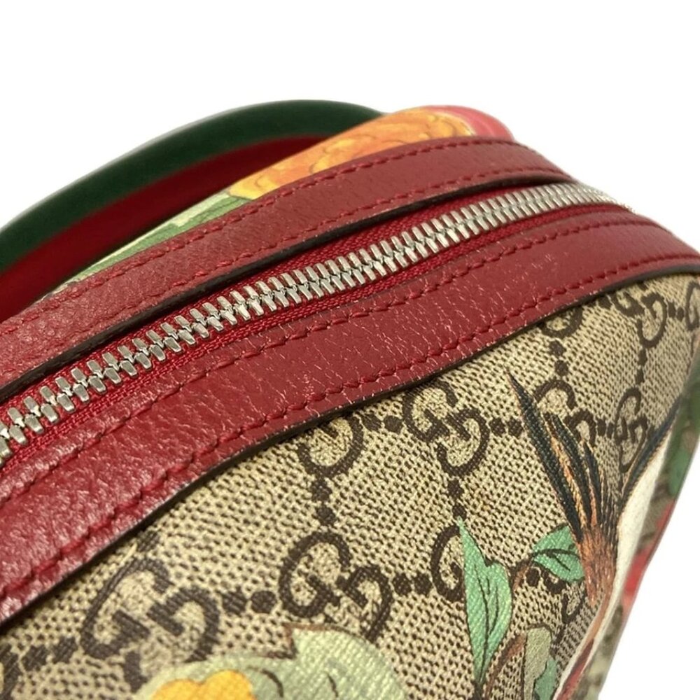 GUCCI GG Supreme Tian Small Backpack Beige Red Multi PVC Leather - 833-071825 - Picture 10 of 14